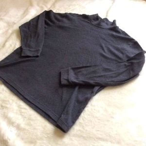 John Ashford Men's Long Sleeve Charcoal Gray Medium